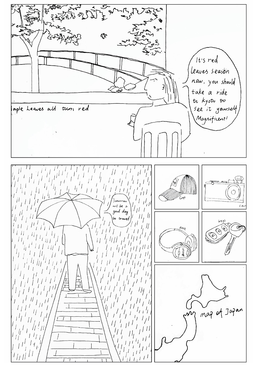 when the maple leaves tinted red